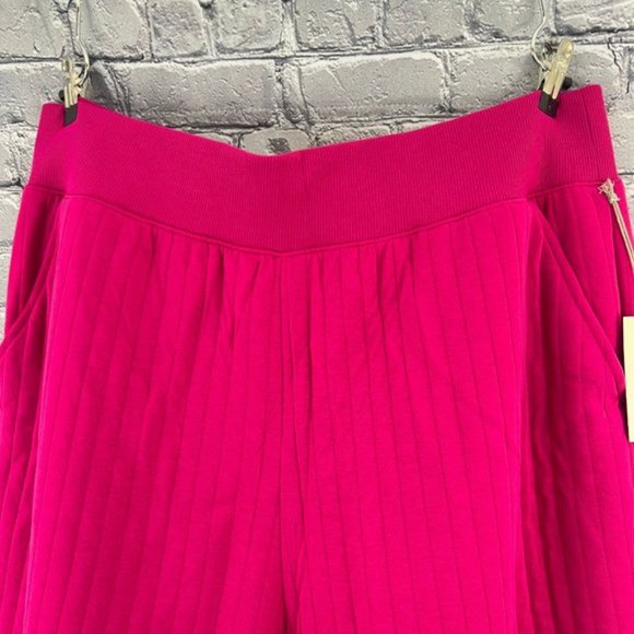 A New Day Pink Ribbed Sweatpants Joggers  With Pockets Size 2X - Picture 3 of 9